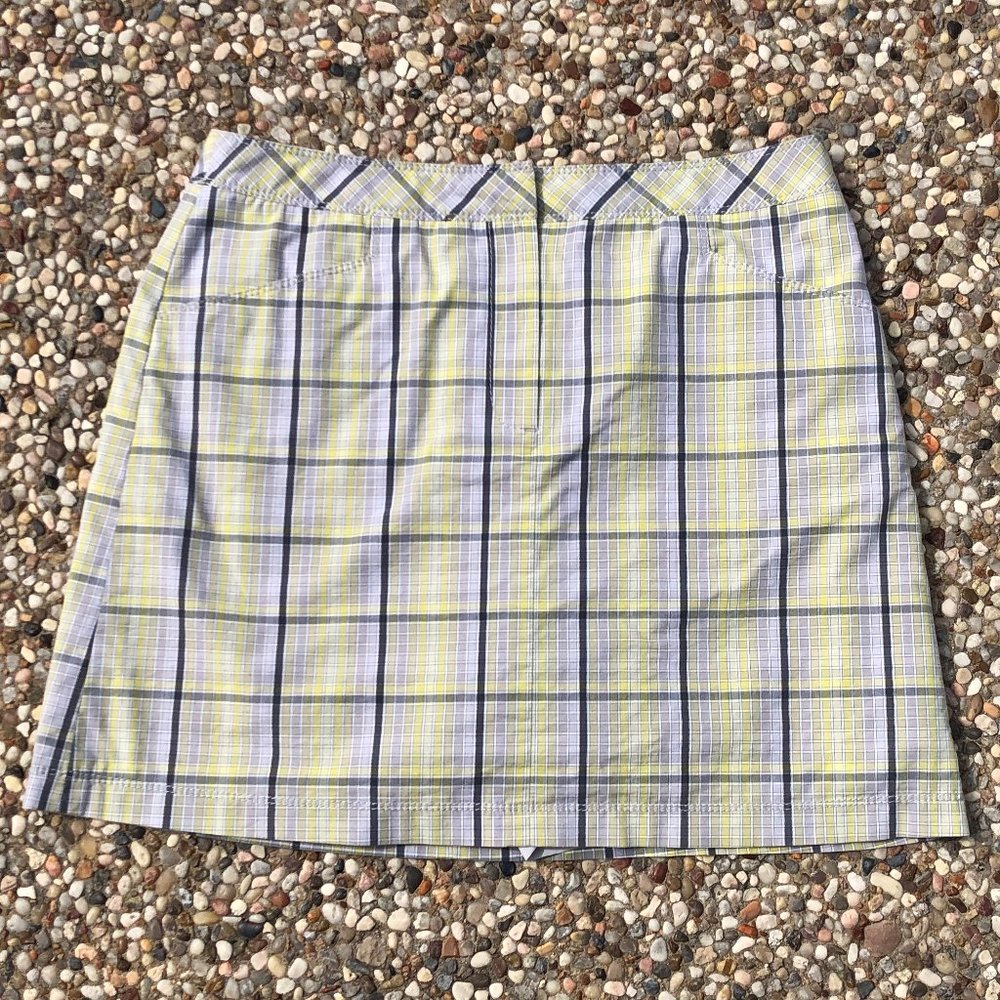 Annika by Cutter & Buck Plaid Golf Skort Stretch